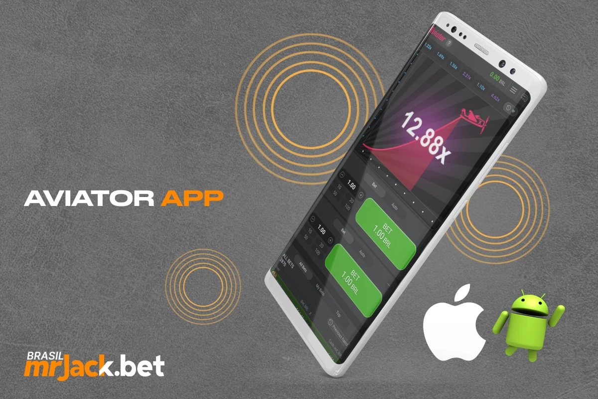 Os brasileiros podem jogar o jogo Aviator fazendo o download do aplicativo móvel Mr Jack Bet para Android ou iOS